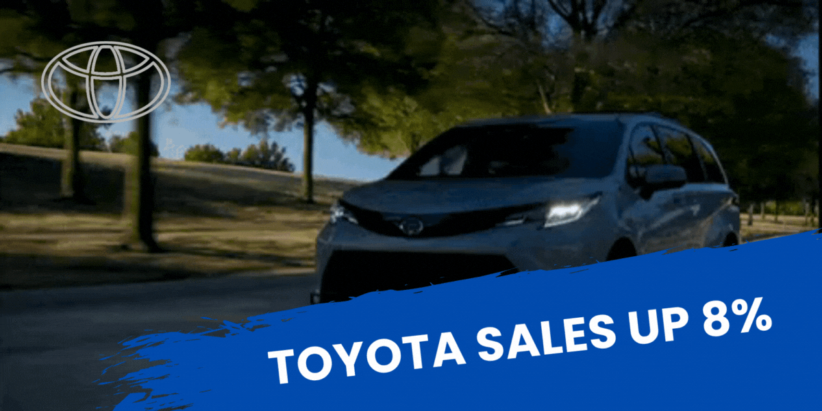 Toyota Sales Up 8%