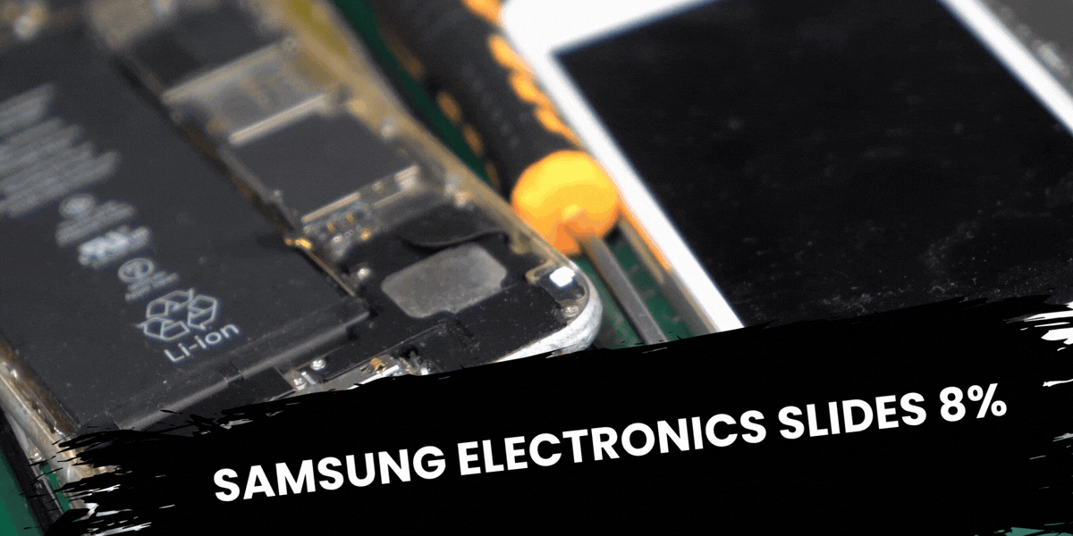 Samsung Electronics Slides 8%