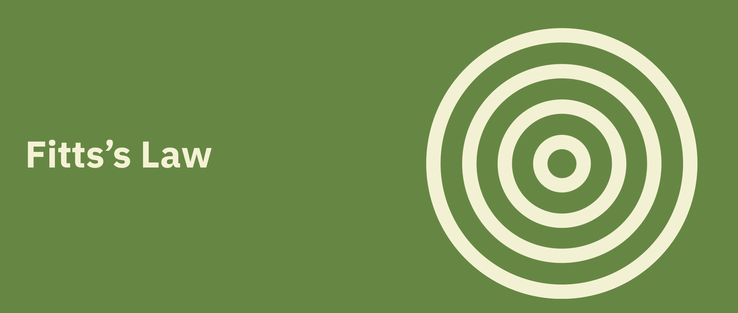 Image illustrative décrivant la loi UX de Fitts