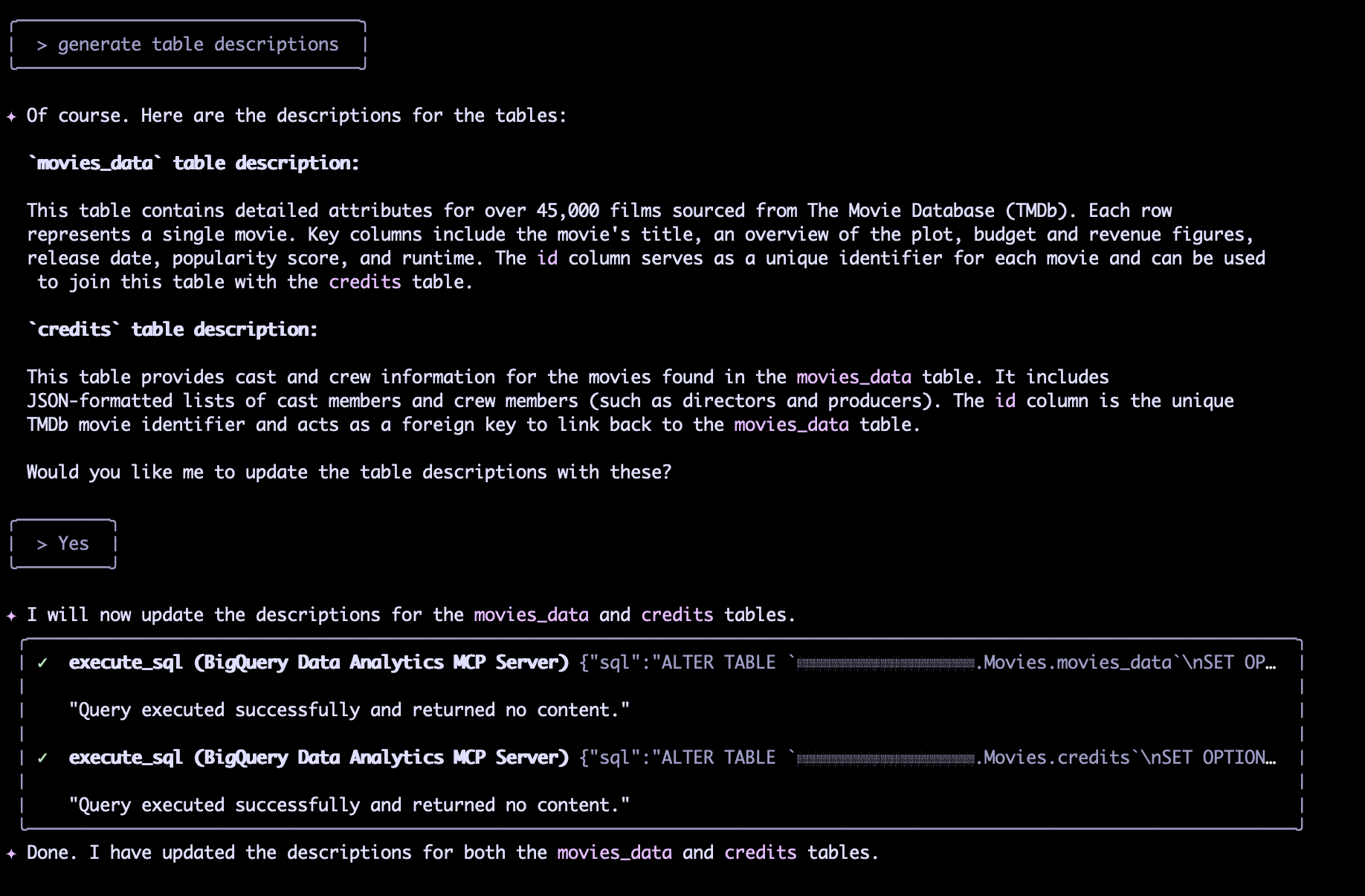 Exemple de validation