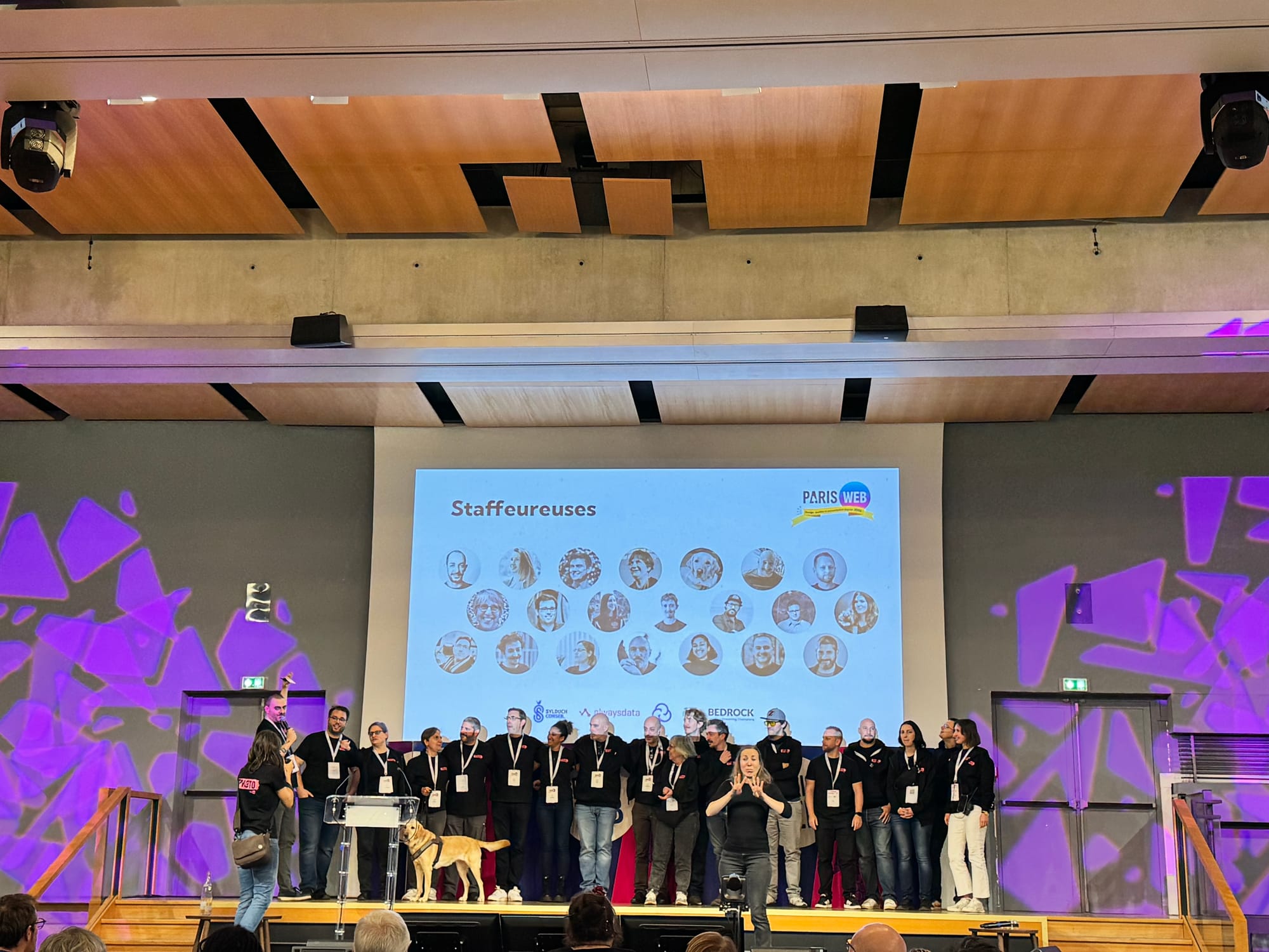 La scène de Paris web avec l'ensemble des Staffeureuses ! (et iels le sont)