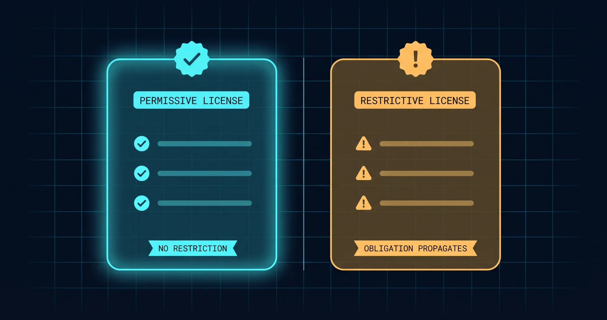 Comparaison de la Licence Ouverte et de l'ODbL : la première ne demande qu'une attribution, la seconde impose en plus un partage à l'identique des données dérivées redistribuées