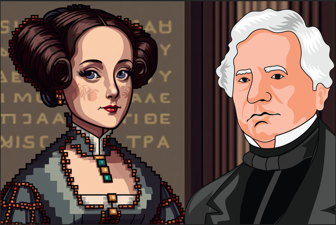 Charles Babbage et Ada Lovelace