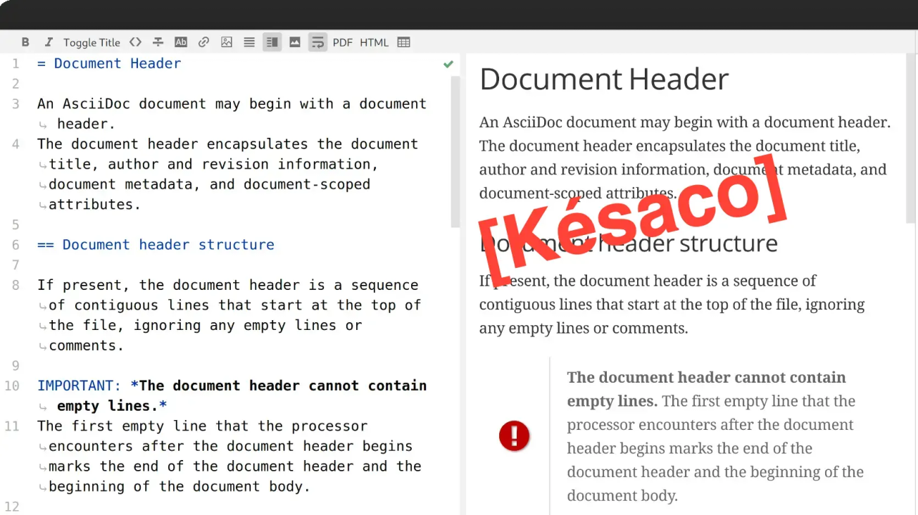 Asciidoc : Définition