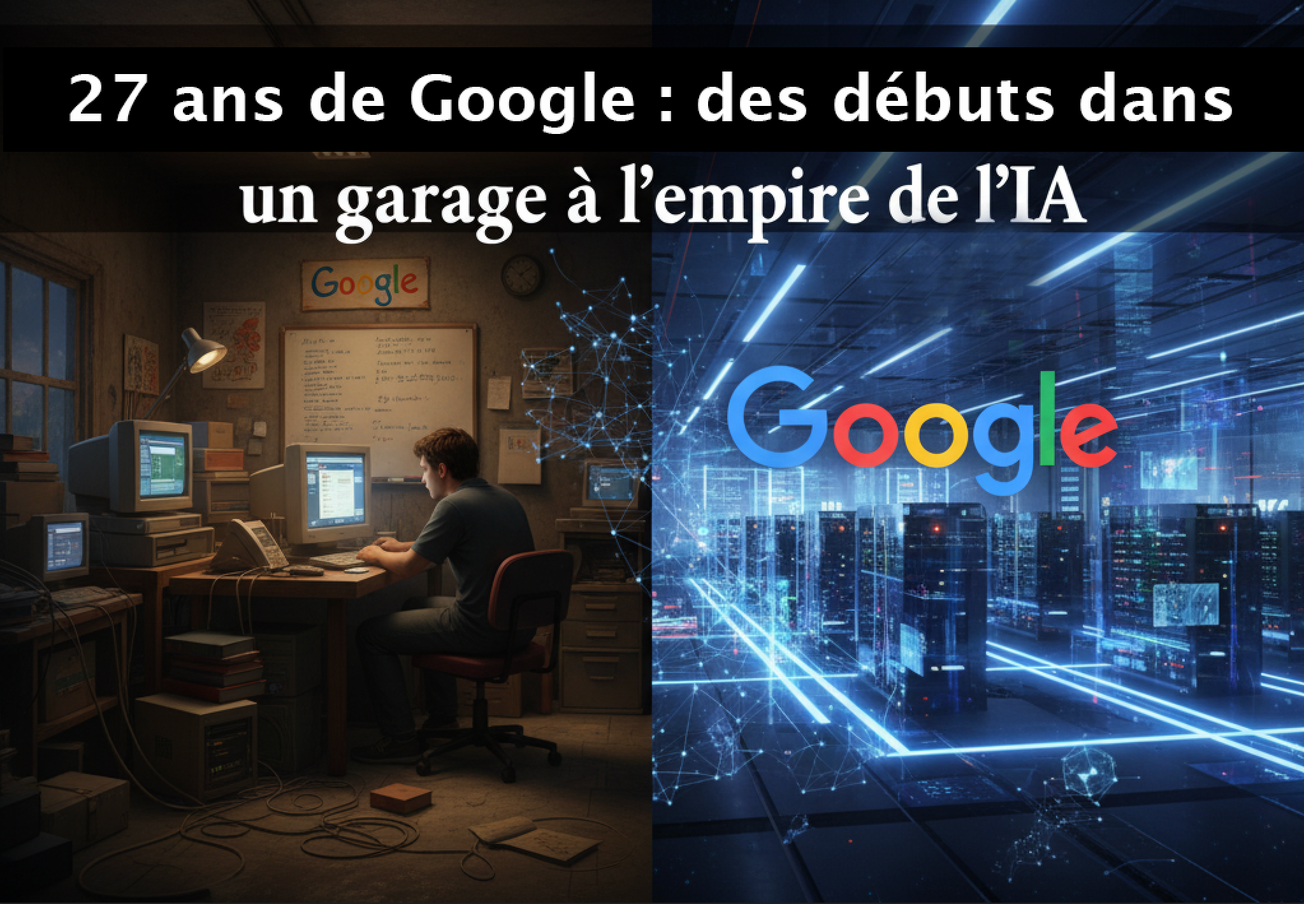 27 ans de Google : des débuts dans un garage à l’empire de l’IA