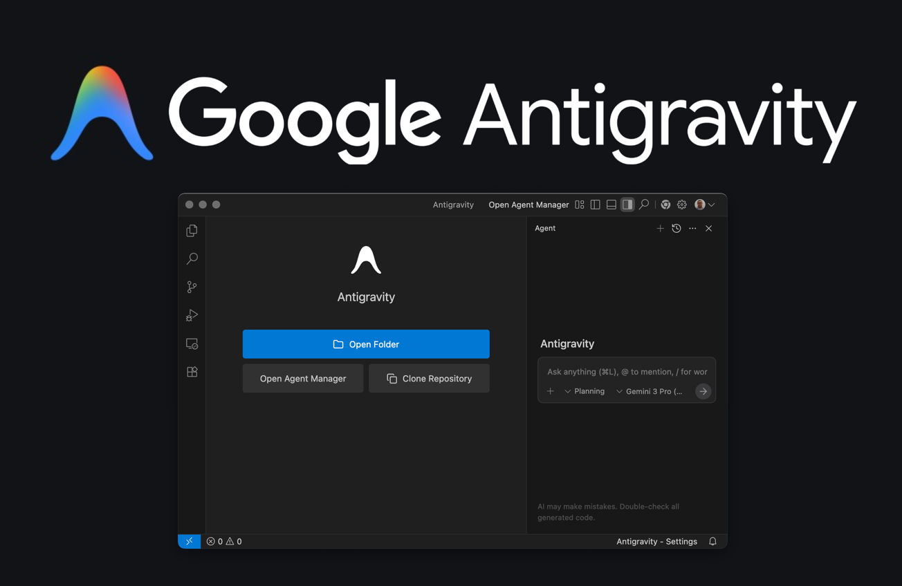 Antigravity : le futur de l'IDE par Google