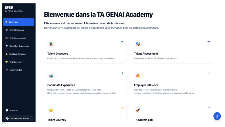 Construire un produit GenAI pour augmenter le recrutement chez SFEIR