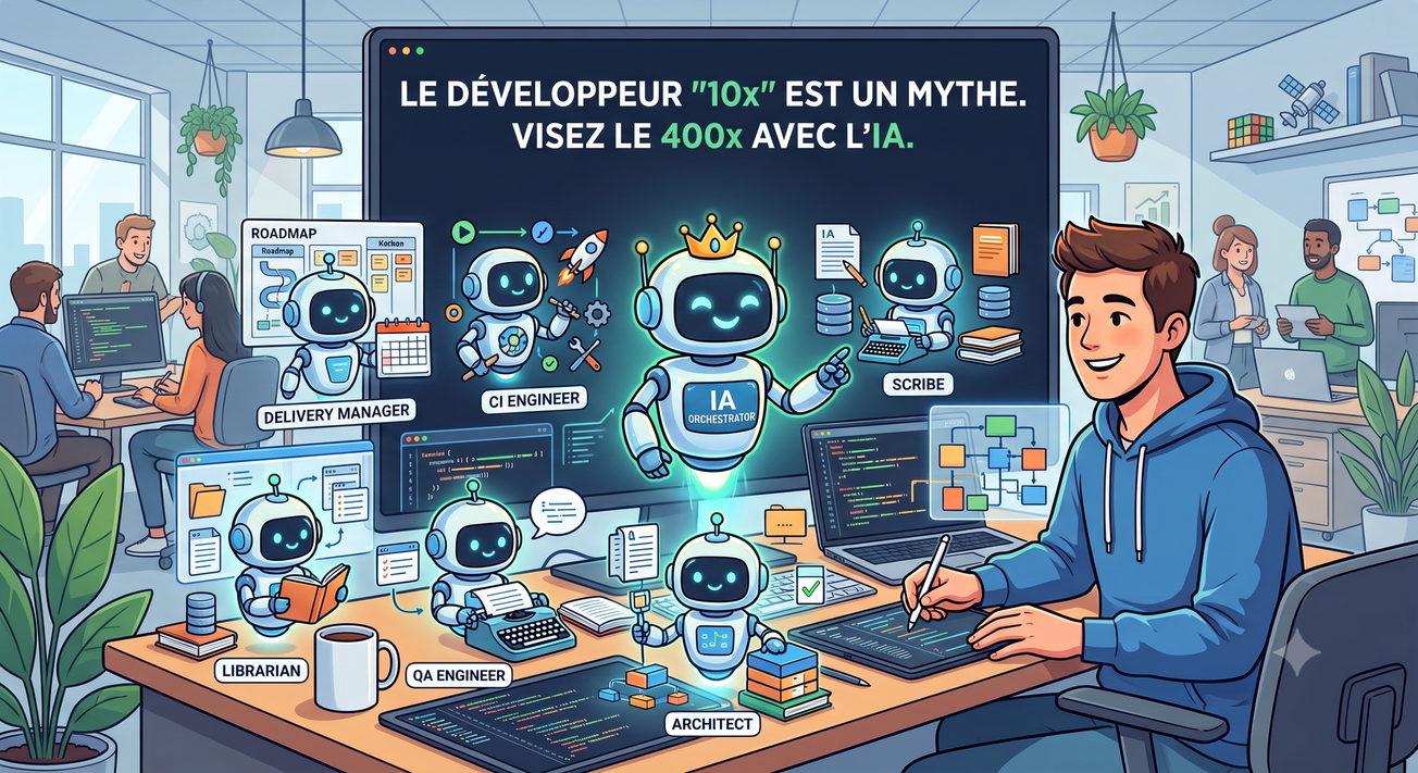 Le développeur "10x" est un mythe. Avec l'IA, visez le 400x !