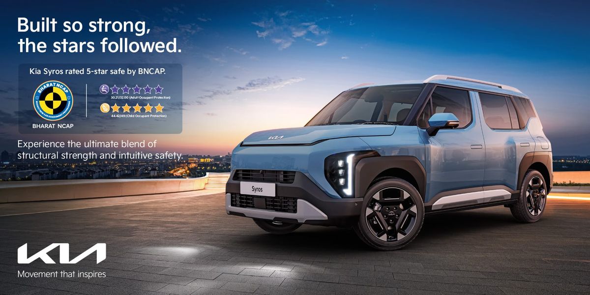 Kia Syros achieves BNCAP 5-