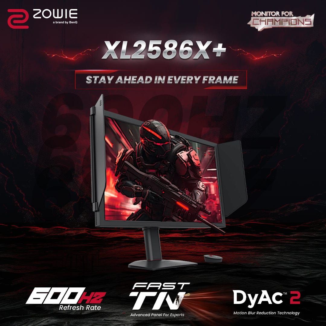 BenQ launches the ZOWIE XL2586X+ monitor