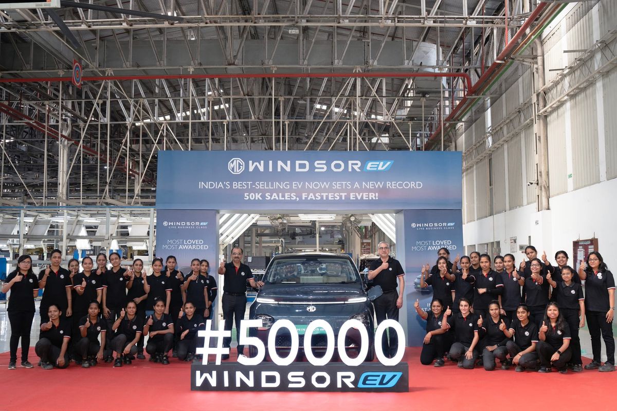 JSW MG Motor India sells 50,000 units of MG Windsor in under 400 days