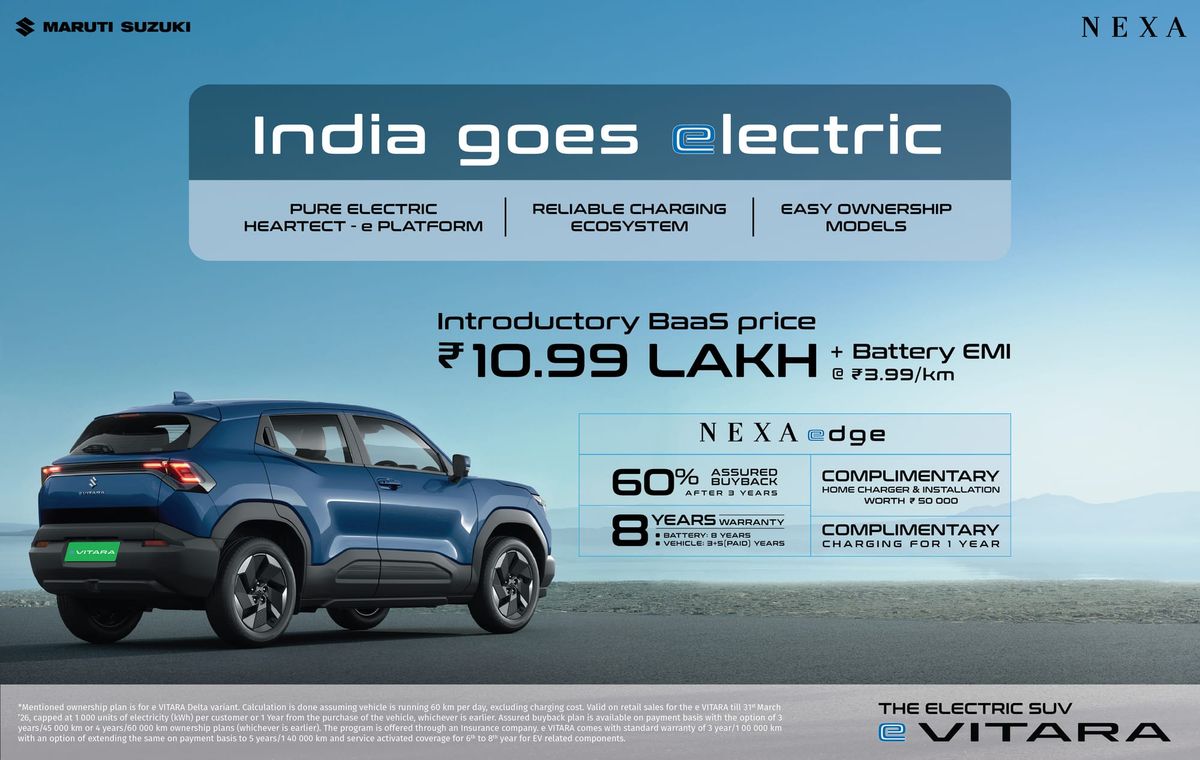 India Goes Electric with Maruti Suzuki e VITARA