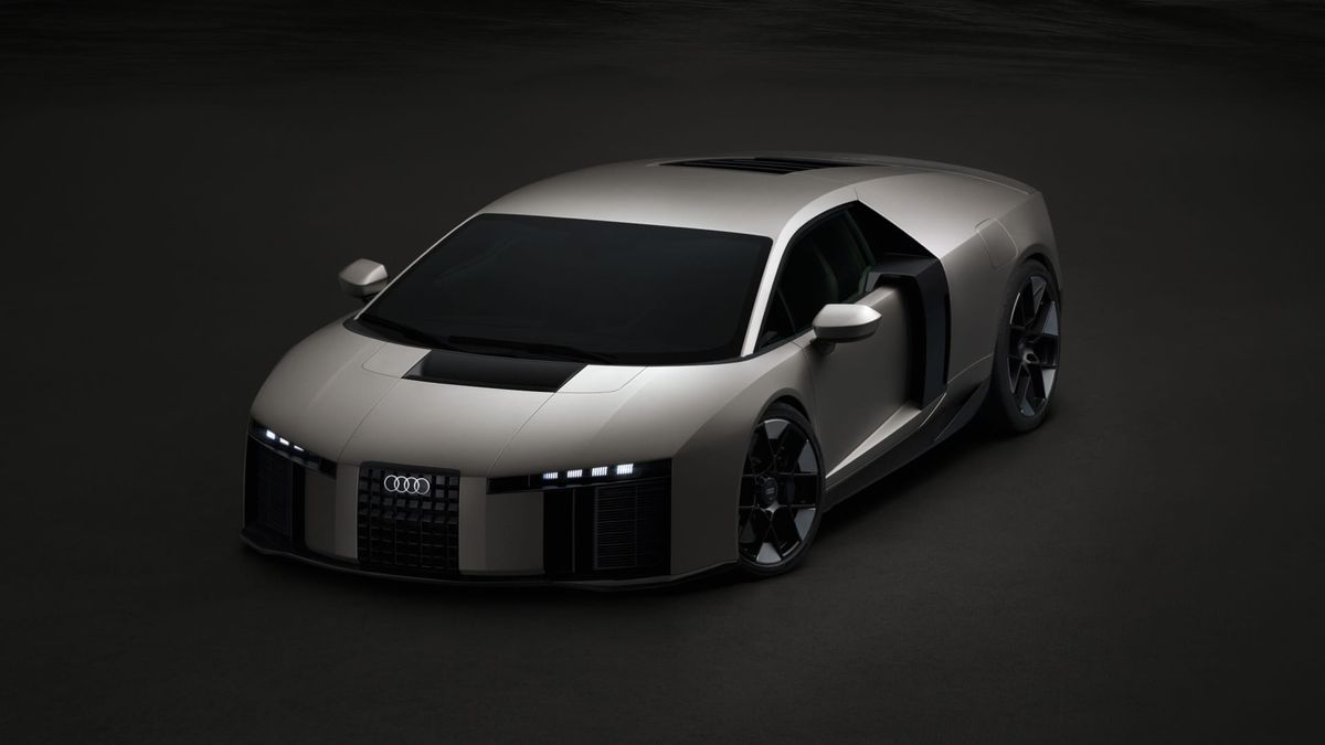Audi presents its first supercar with a high-performance hybrid powertrain