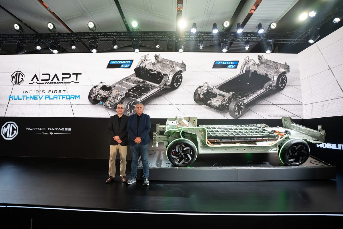 JSW MG Motor India unveils MG ADAPT