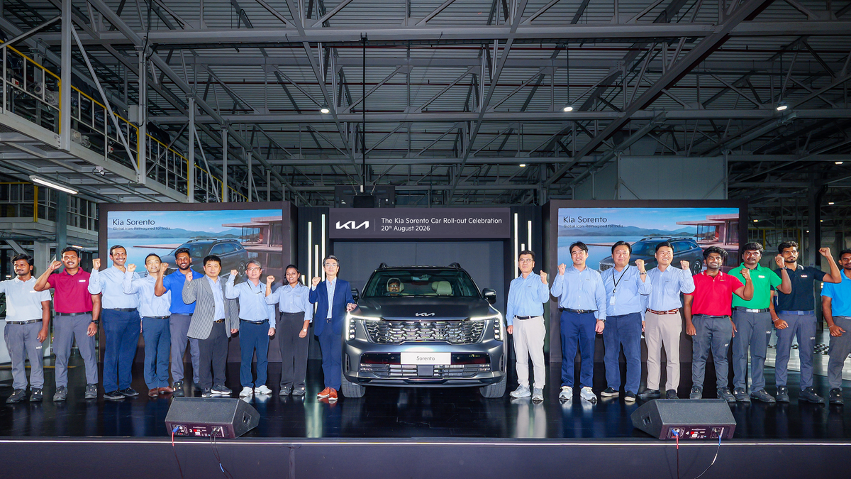 Kia begins Sorento production at Anantapur ahead of September launch