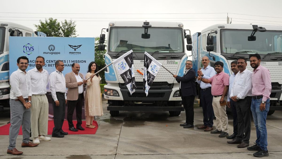 TVS VMS puts its first 57 electric trucks on the road, targets 300-plus in FY27