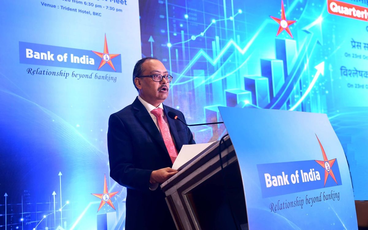 Bank of India reports Q2 profit of INR 3,202 crore, with gross NPA ratio at 1.60%