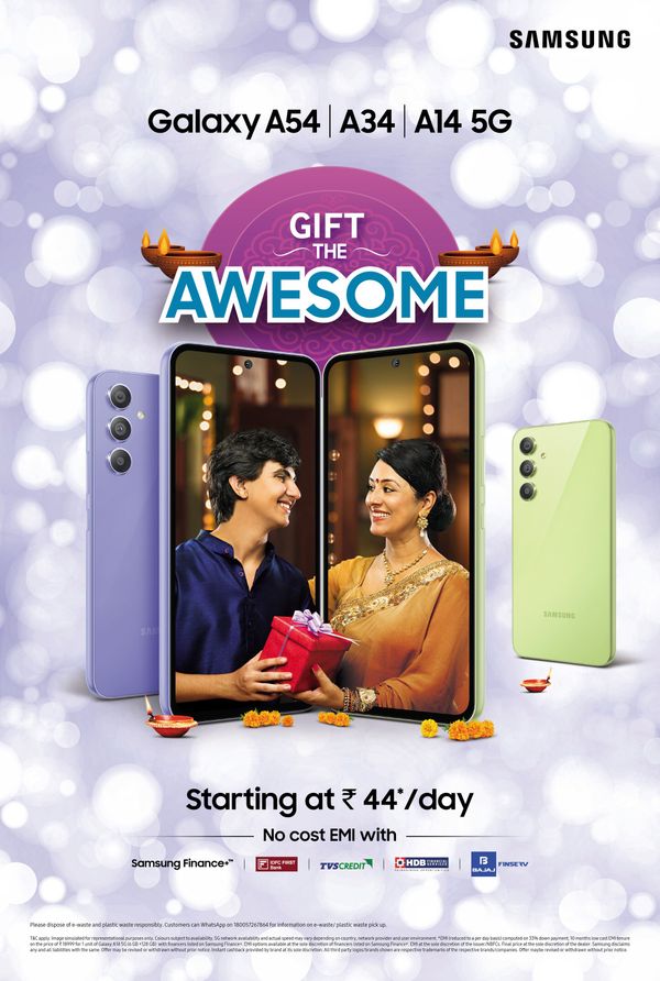 Samsung Announces Exciting Cashback and Affordability Offers on Galaxy A Series Smartphones for Festive Season