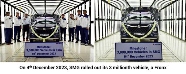 Suzuki Motor Gujarat achieves 3 million cumulative production
