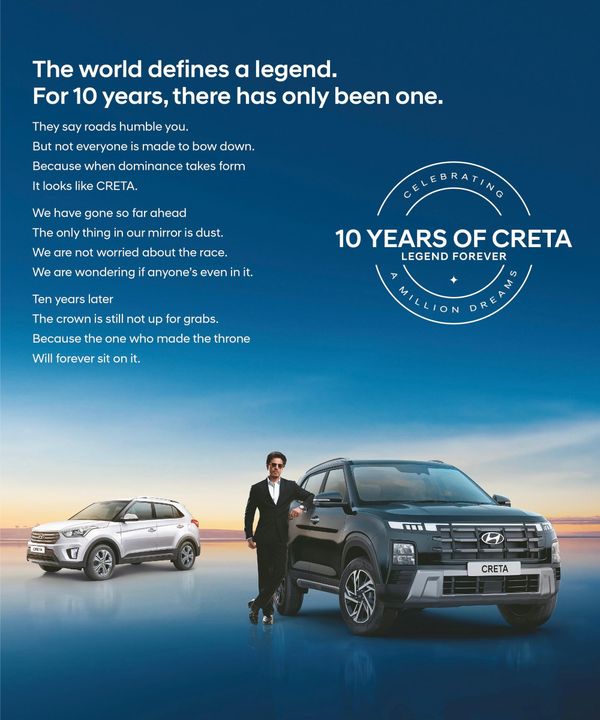 Hyundai CRETA completes 10 years in India