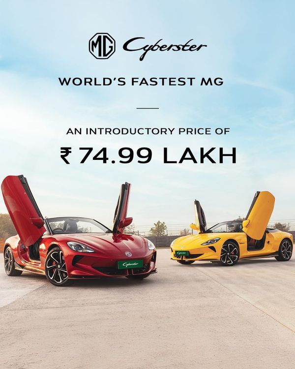 JSW MG Motor India launches the Cyberster