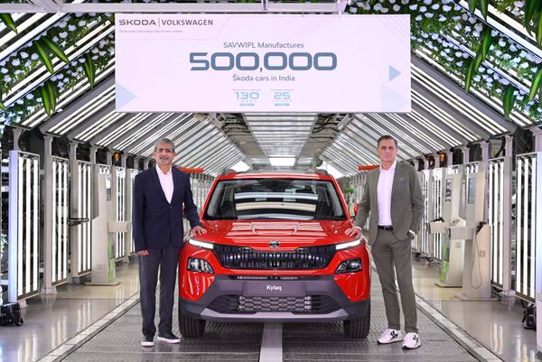 Škoda Auto Volkswagen India rolls out 500,000th Škoda car in India