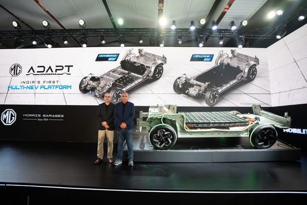 JSW MG Motor India unveils MG ADAPT