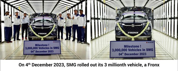 Suzuki Motor Gujarat achieves 3 million cumulative production