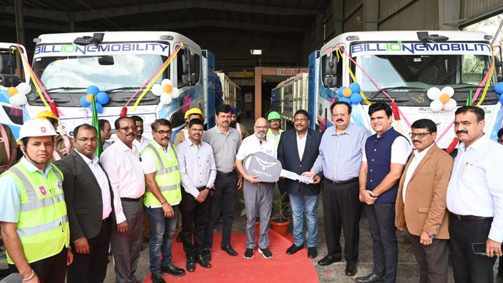 JK Cement starts hauling cement on 55-tonne electric trucks in Karnataka