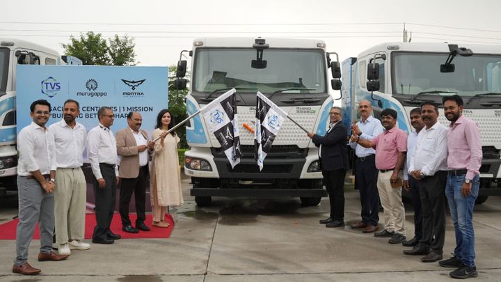 TVS VMS puts its first 57 electric trucks on the road, targets 300-plus in FY27