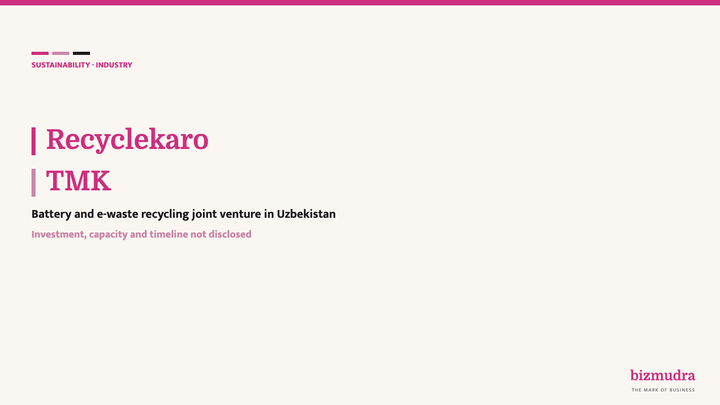 Recyclekaro agrees a battery and e-waste recycling joint venture in Uzbekistan