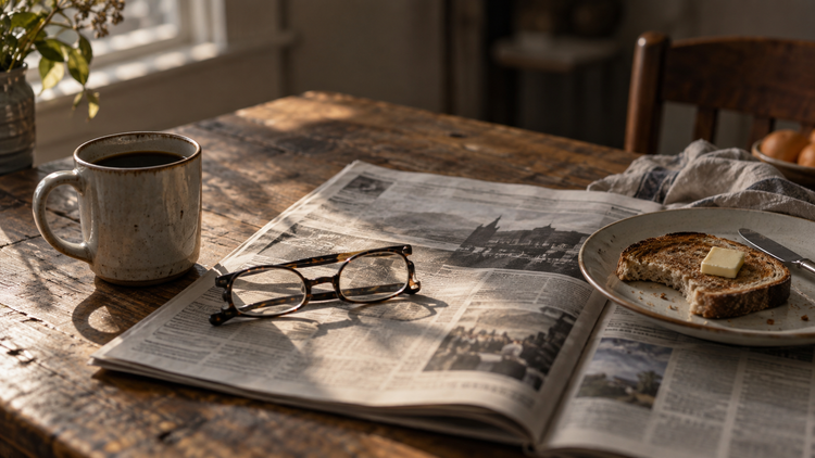 Reading your industry's obituary draft over breakfast.