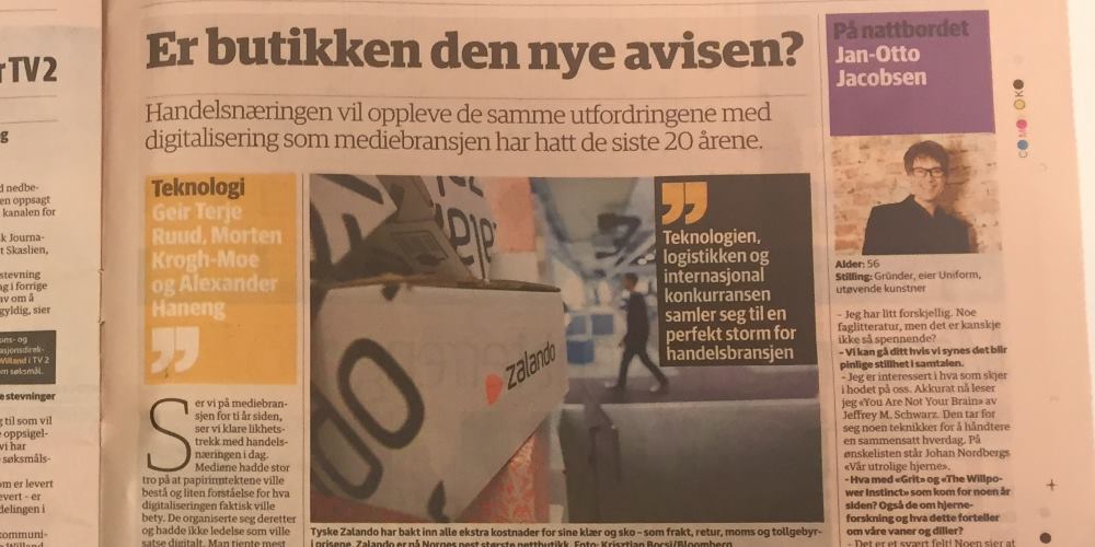 Er butikken den nye avisen?