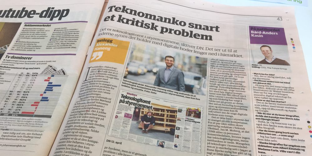 Teknomanko snart et kritisk problem