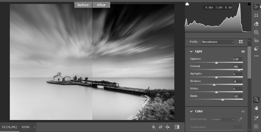 Optimizing Black and White Conversions for Composition