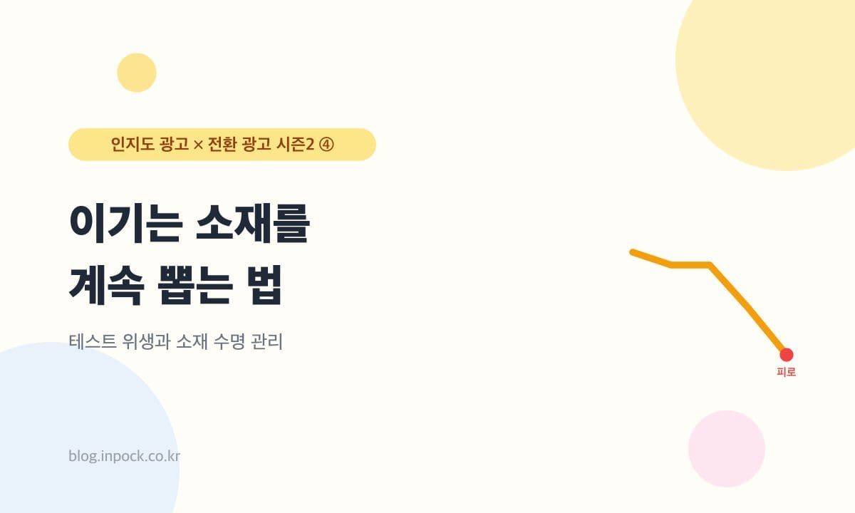이기는 소재를 계속 뽑는 법 — 테스트 위생과 소재 수명