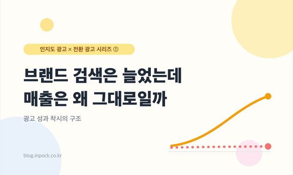 브랜드 검색은 늘었는데 매출은 왜 그대로일까 — 광고 성과 착시의 구조