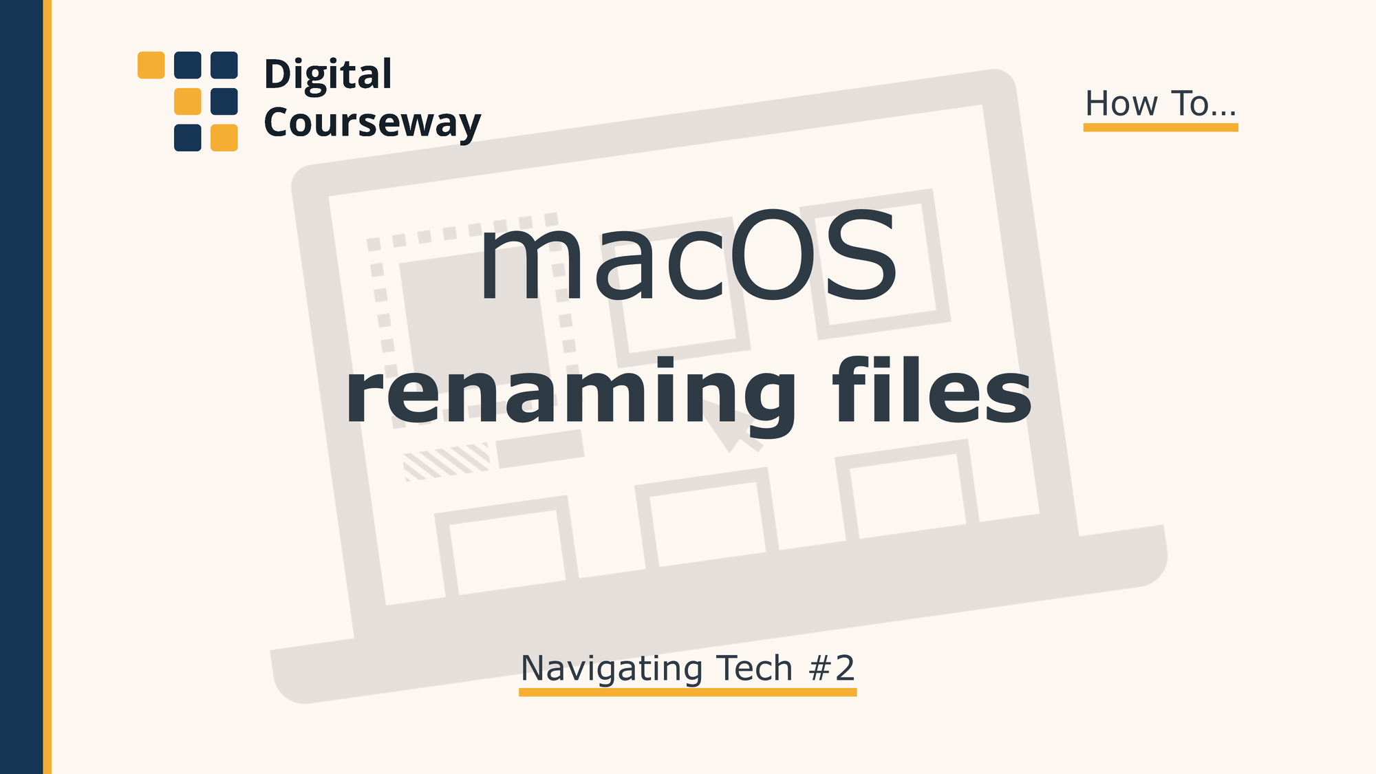 macOS: Renaming Files