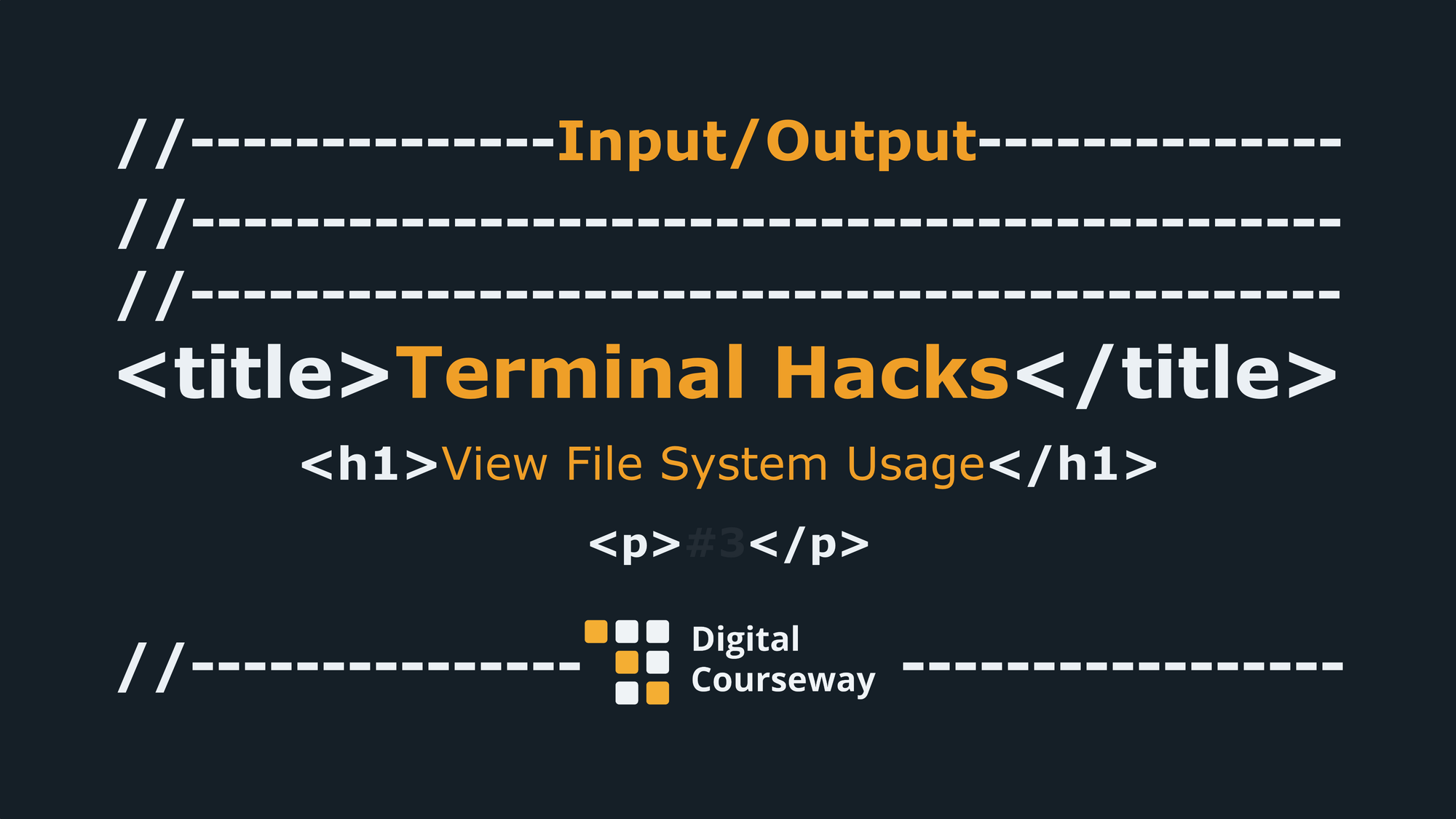 Terminal Hacks - View File System Usage
