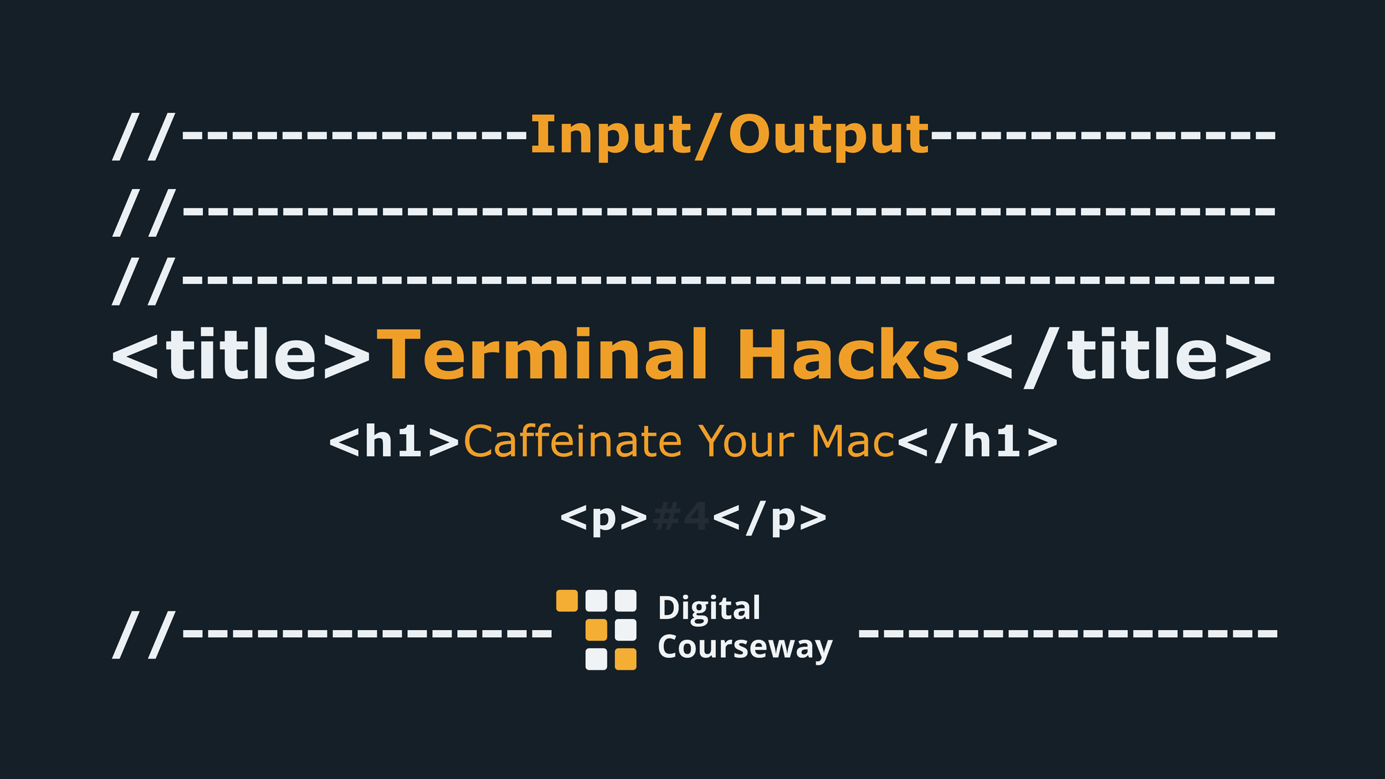 Terminal Hacks - Caffeinate your Mac