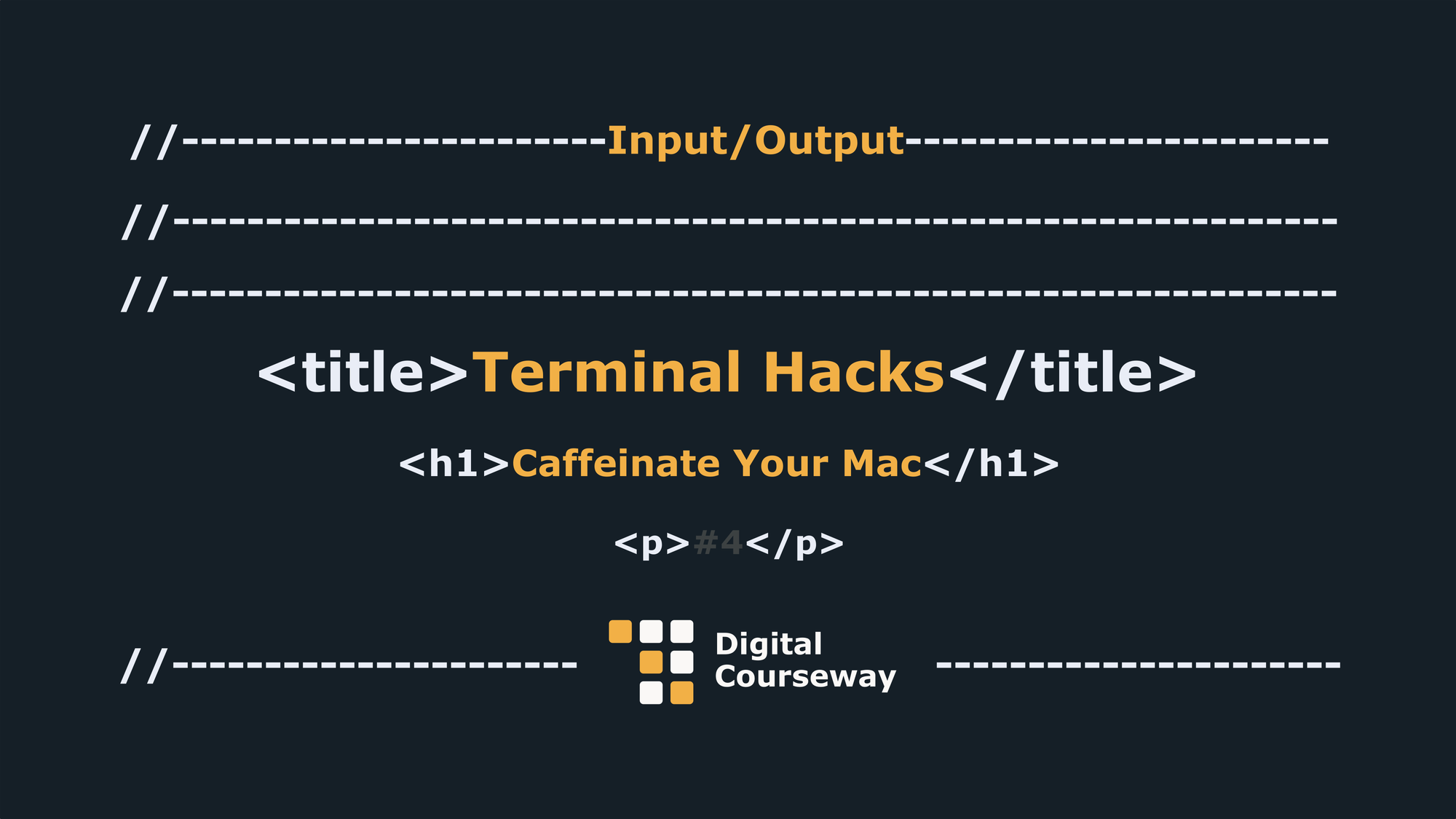 Terminal Hacks - Caffeinate your Mac