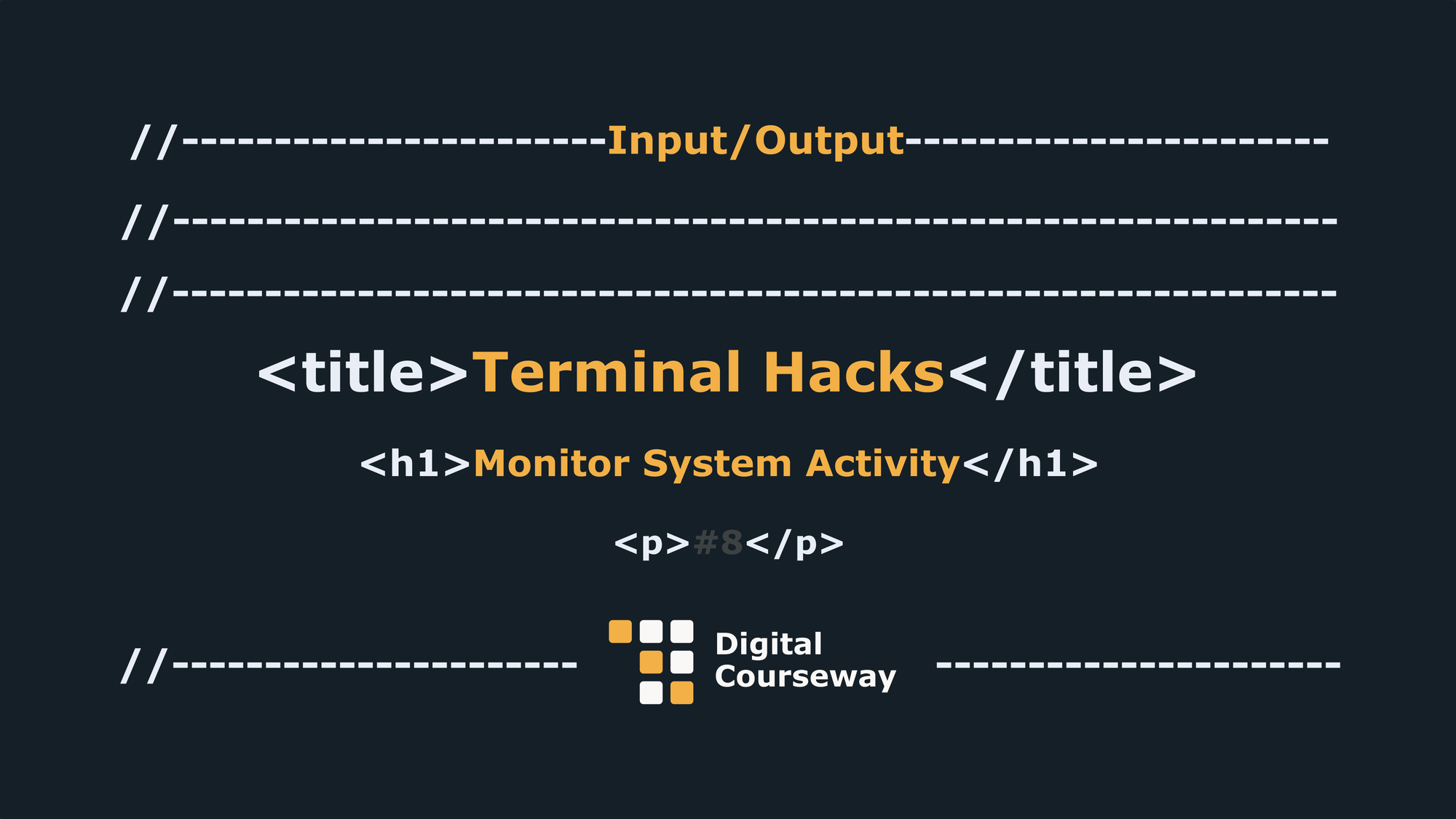Terminal Hacks - Monitor System Activity
