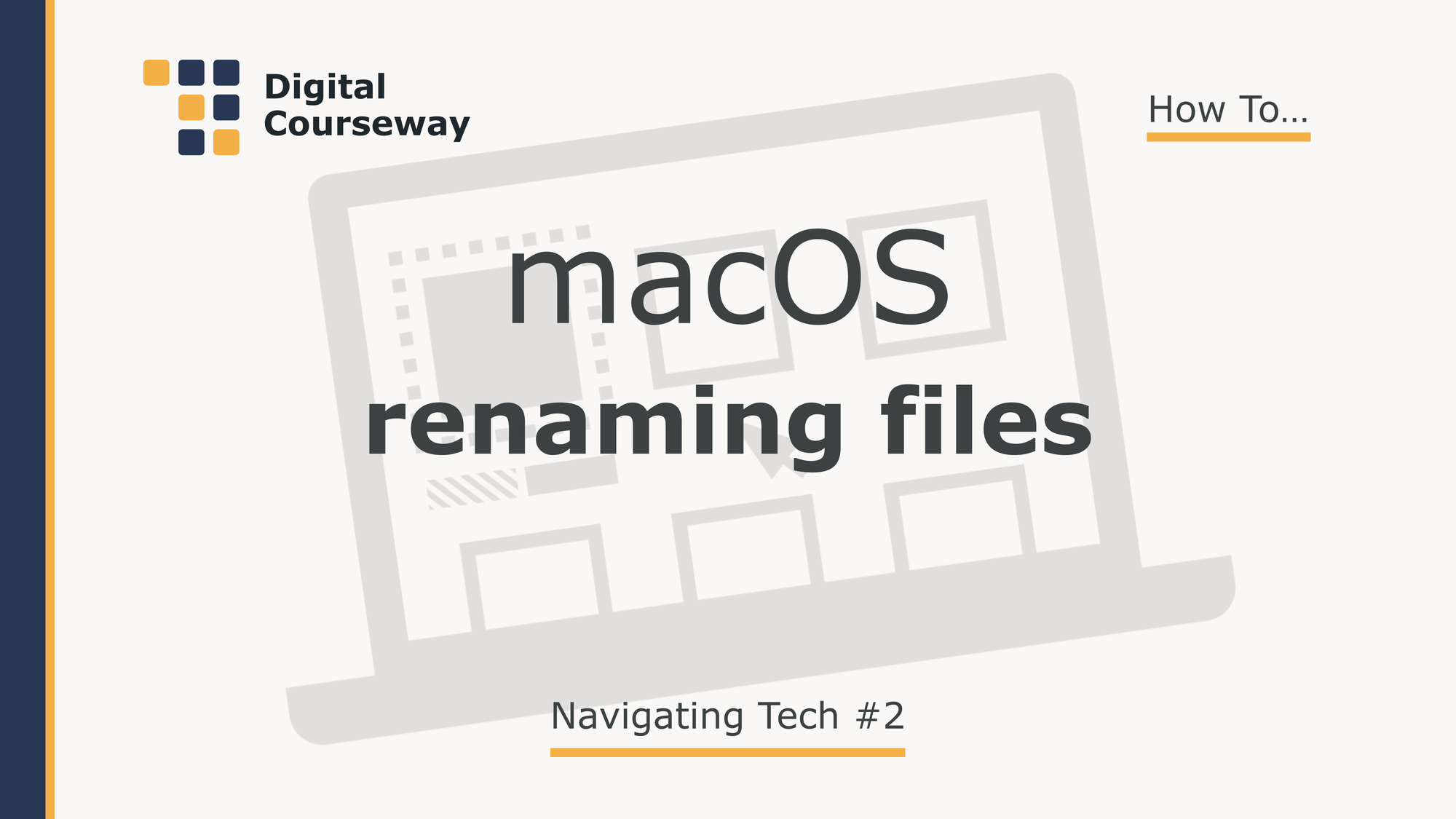 macOS: Renaming Files
