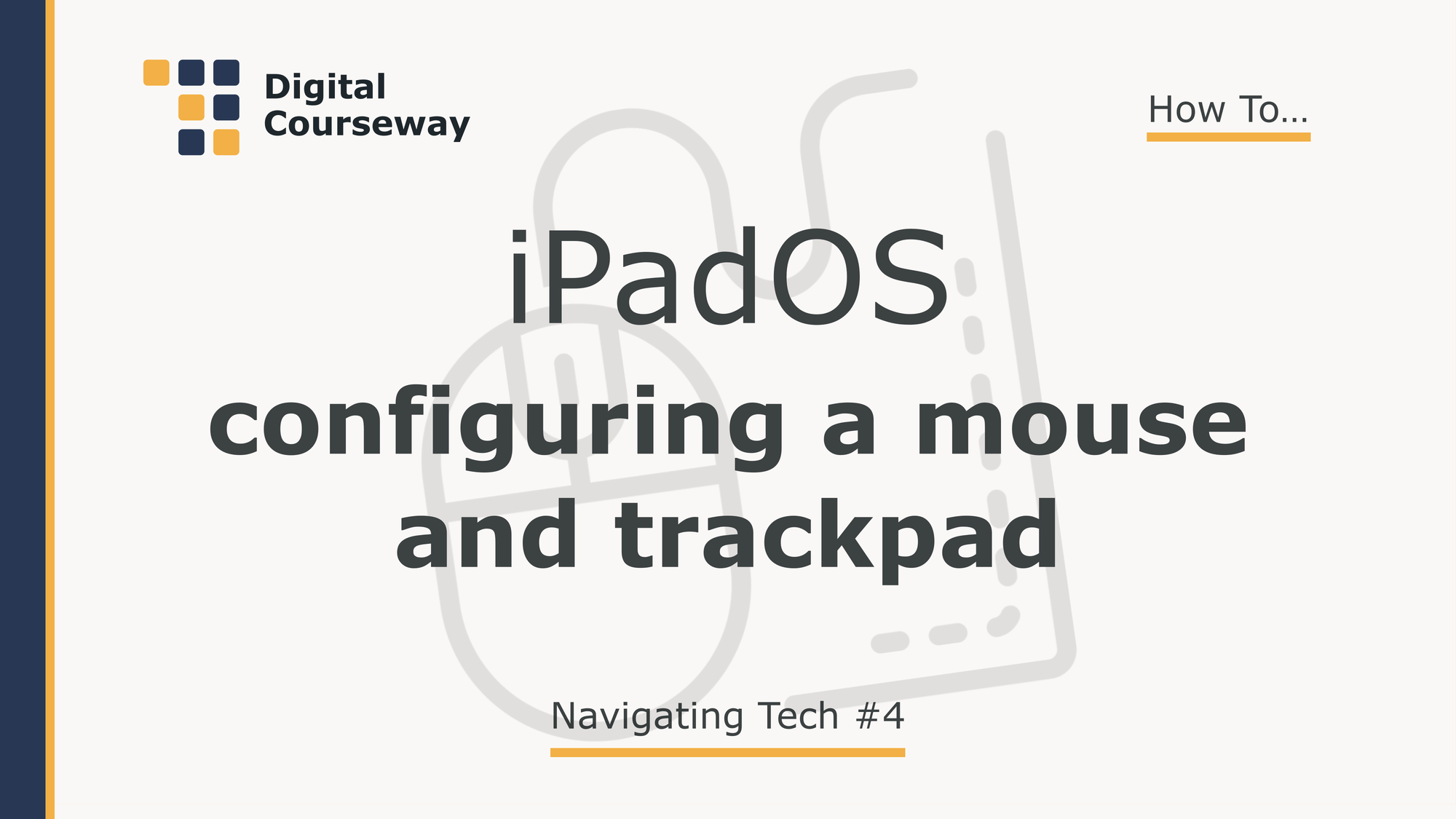 iPadOS: Configuring a Mouse and Trackpad