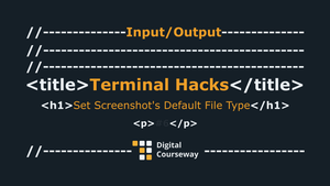 Terminal Hacks - Set Screenshot's Default File Type