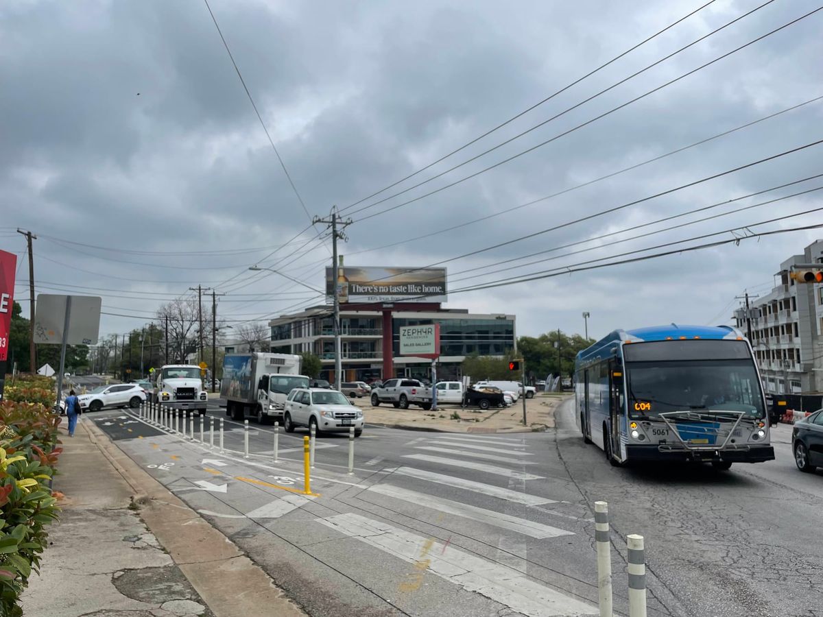 A bump in the bike lane