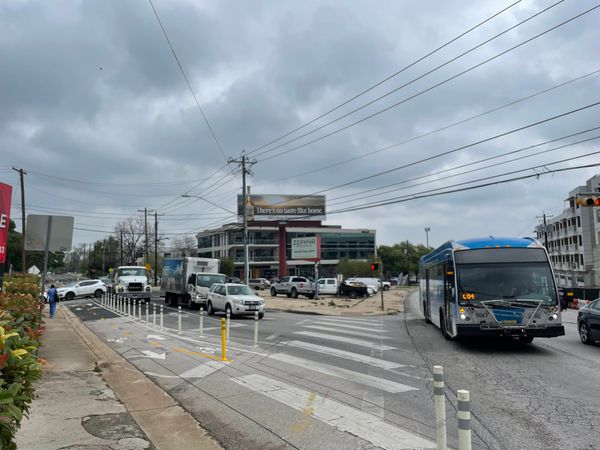 A bump in the bike lane