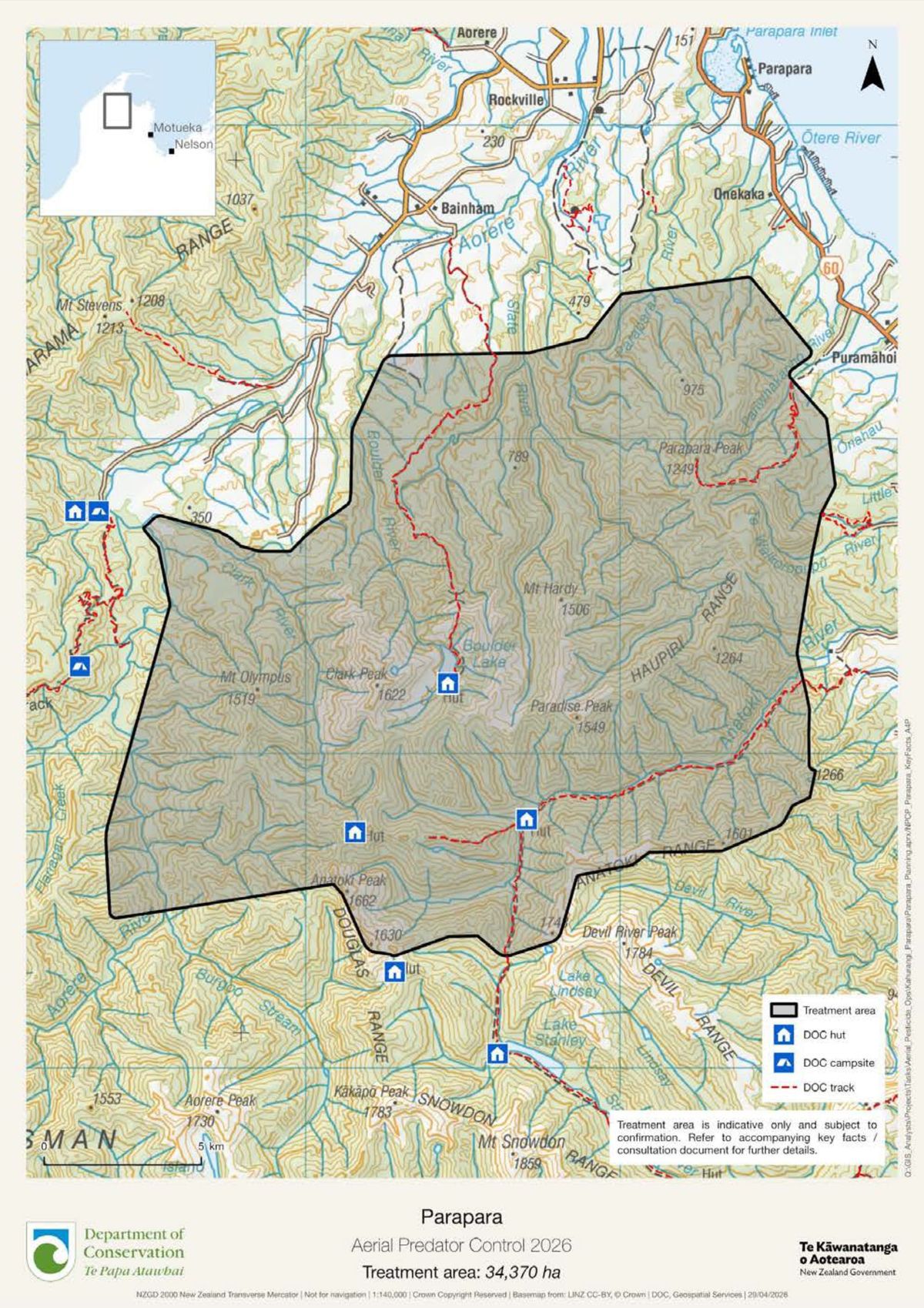 Parapara aerial predator control set to begin