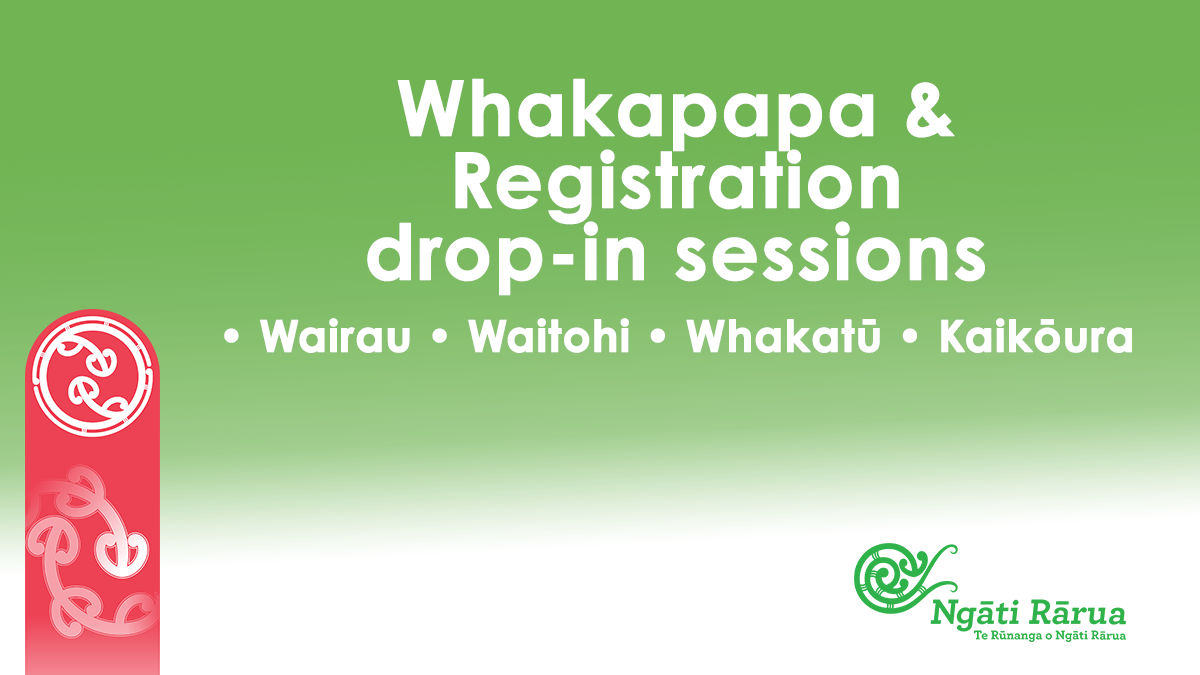 Whakapapa & registration drop-in sessions