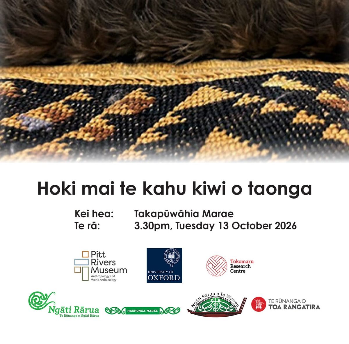Hoki mai te kahu kiwi o taonga
